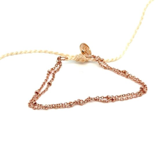 Pura Vida Double Strand Rose Gold Bracelet - Picture 1 of 3
